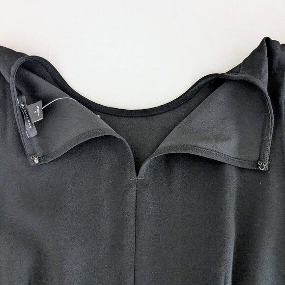 ANN TAYLOR Women's Sleeveless Ruffle Accent Blouse Top  Size S  Black  NWT - Picture 7 of 10